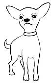 106x170 Chihuahua Dog Clip Art