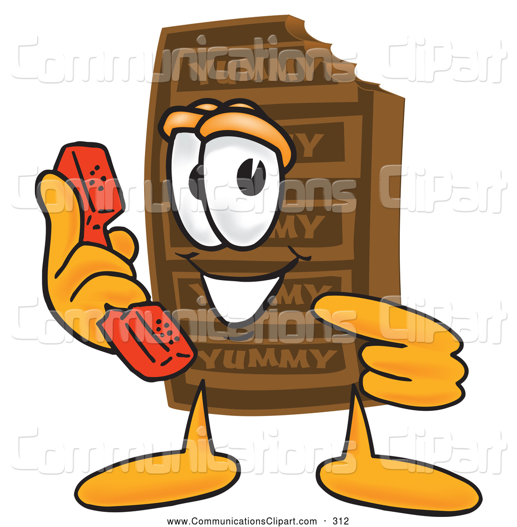 1024x1044 Communication Clipart Of A Cute Chocolate Candy Bar Mascot Cartoon