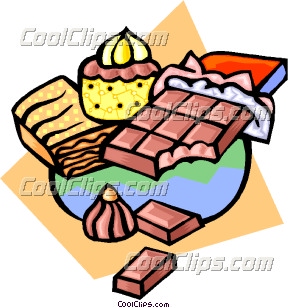 288x308 Chocolate Bar And Cupcake Clip Art