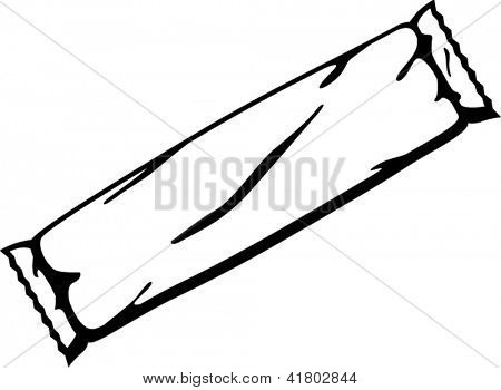 450x350 Wrapped Chocolate Bar Clipart