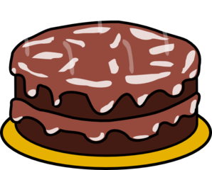 298x240 Chocolate And Chocolate Cake Clip Art