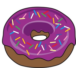 300x269 Chocolate Donut Clipart Image