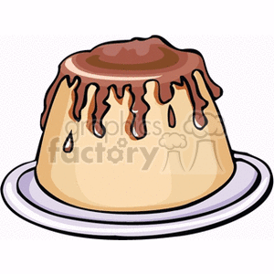 300x300 Royalty Free Fudge Iced Cake 141330 Vector Clip Art Image