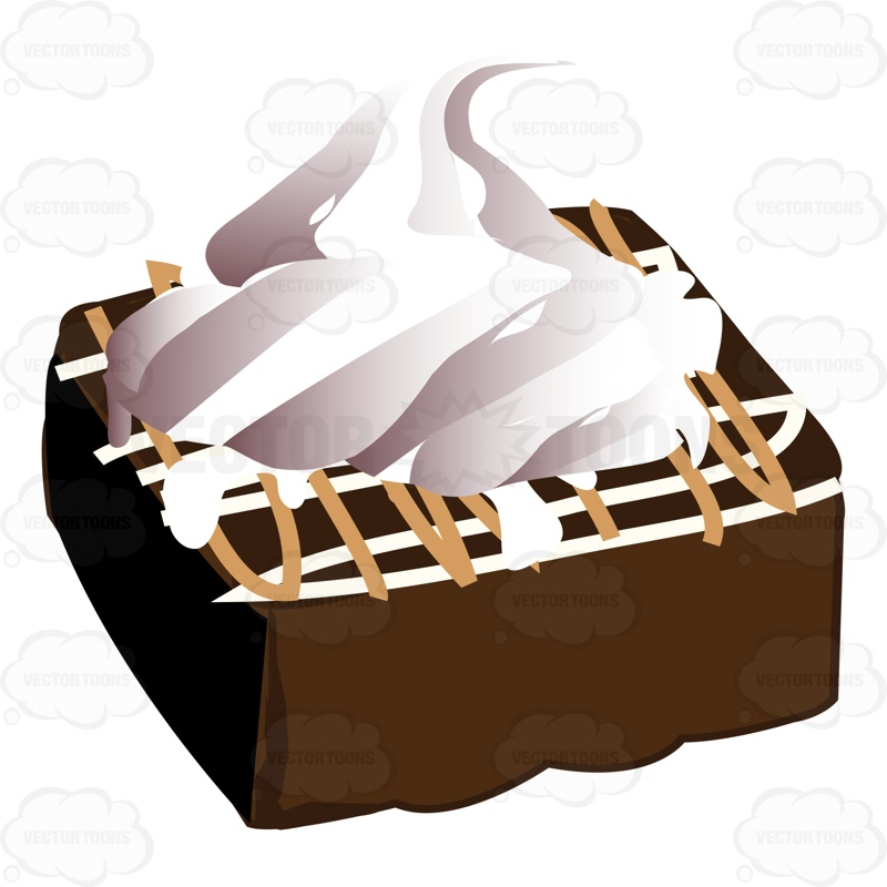 800x800 Square Piece Of Chocolate Cake With Chocolate Or Caramel Sauce