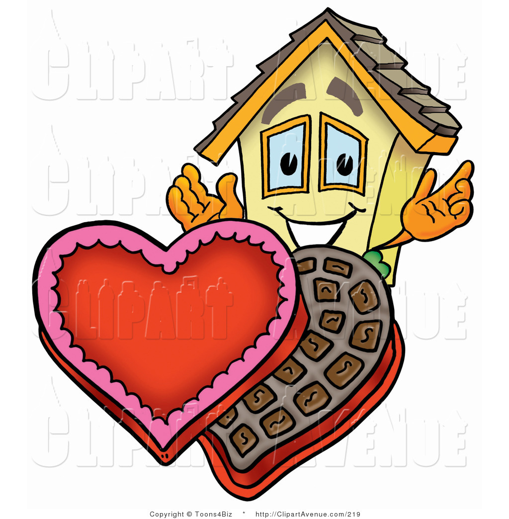 1024x1044 Avenue Clipart Of A Home Mascot Cartoon Character With An Open Box