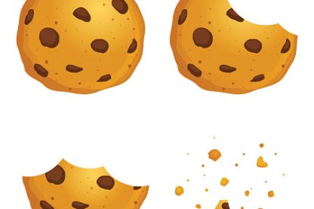 450x300 Chocolate Chip Cookie Clip Art Eaten