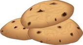 170x93 Clip Art Of Chocolate Chip Cookies U15933037