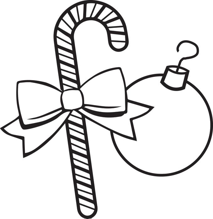 679x700 Free Printable Candy Canes Coloring Page For Kids