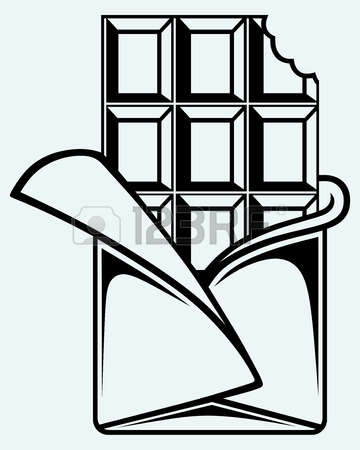 360x450 Chocolate Clipart Black And White