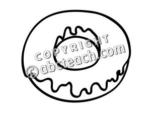 300x225 Donut Clip Art Black And White Clipart Panda