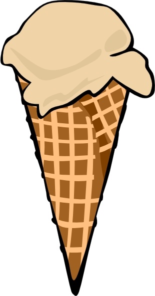 310x593 Ice Cream Cone (1 Scoop) Clip Art Free Vector In Open Office