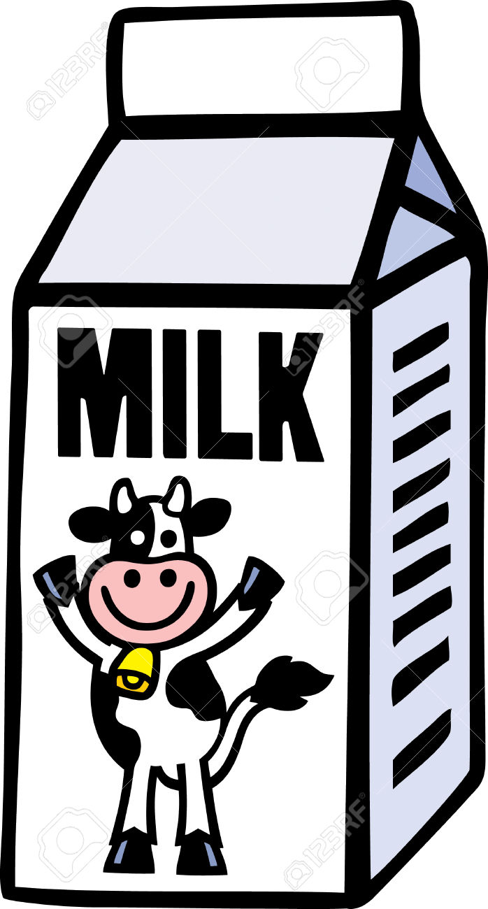 698x1300 Carton Clipart Milk