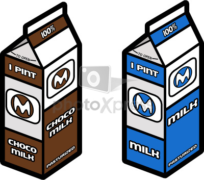 400x353 Chocolate Milk Carton Clipart