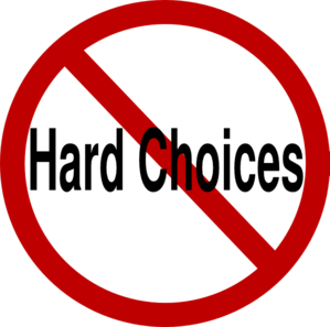 299x297 No Hard Choices Clip Art