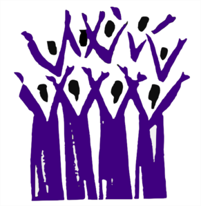 291x298 Choir In Purple Clip Art