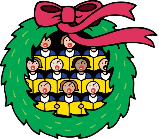 558x487 Christmas Choir Clipart