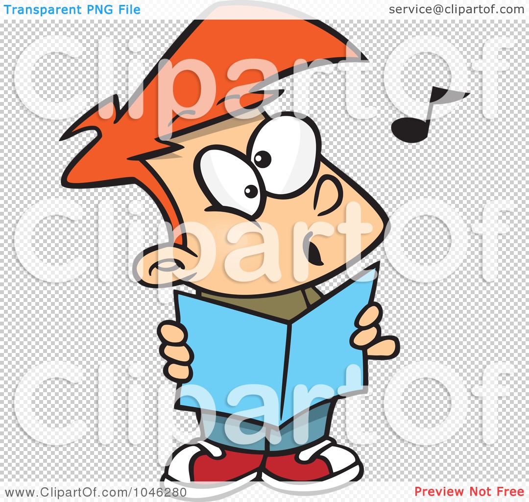 1080x1024 Royalty Free (Rf) Clip Art Illustration Of A Cartoon Choir Boy