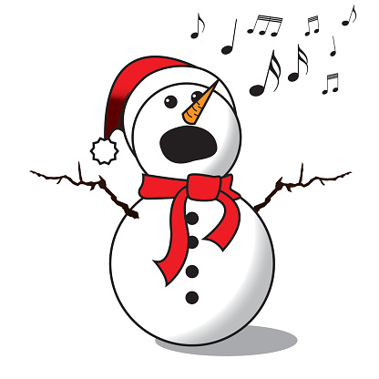 416x416 Snowman Signing Choir Clipart, Explore Pictures
