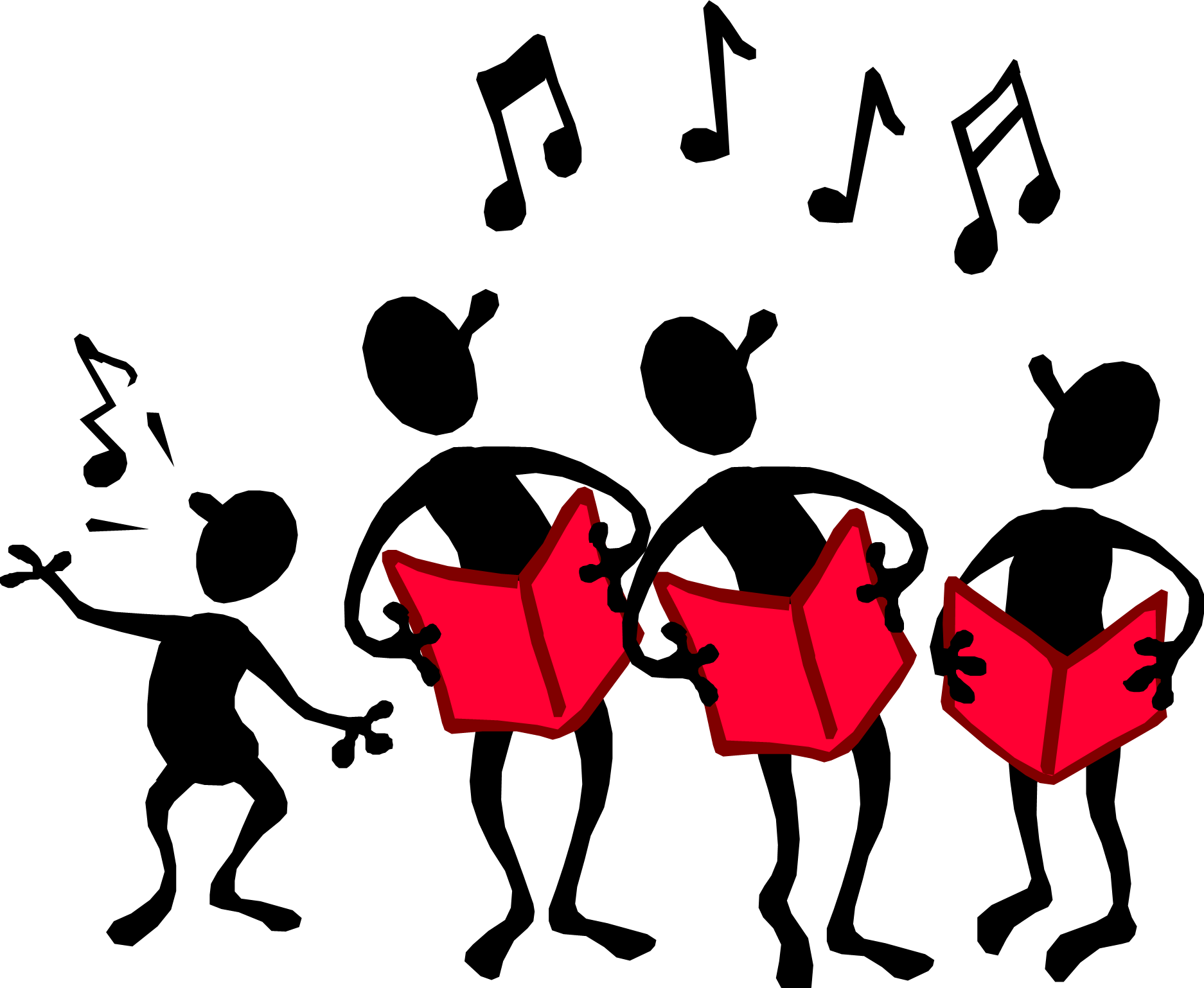 1874x1538 Singing Clip Art