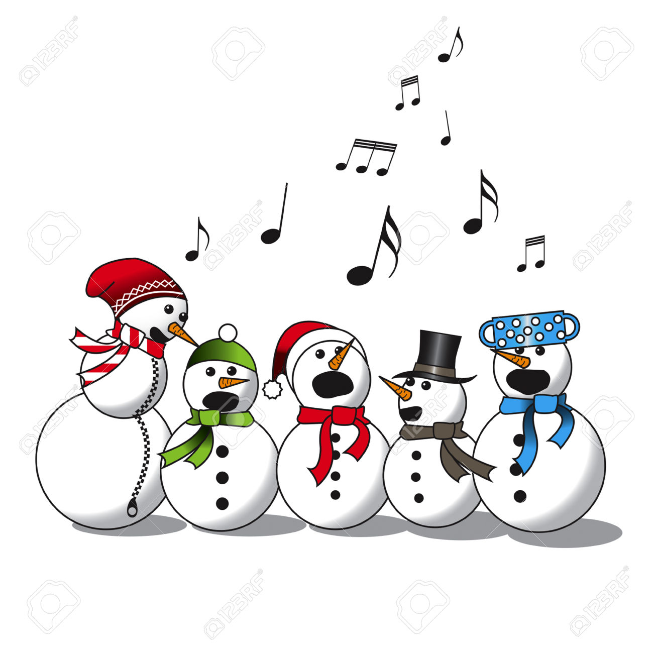 1300x1300 Snowman Signing Choir Clipart, Explore Pictures