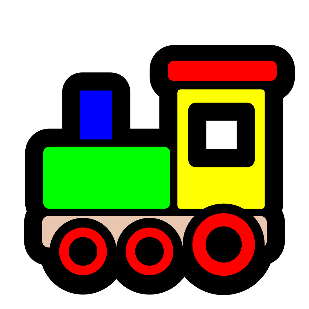 1000x1000 Head Choo Choo Train Clipart