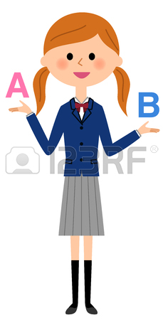 229x450 School Girls To Choose Royalty Free Cliparts, Vectors, And Stock