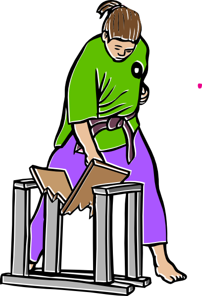 408x598 Jamie Karate Chop Clip Art