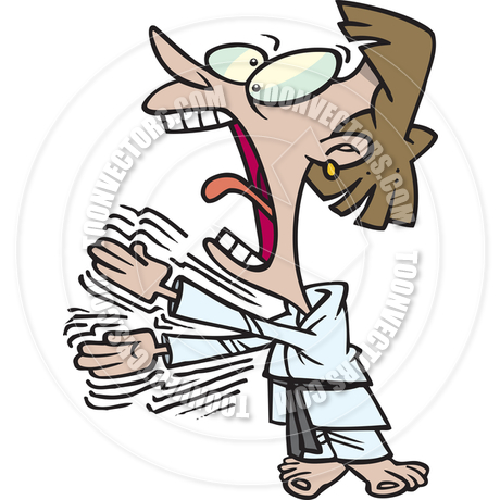 460x460 Cartoon Karate Chop By Ron Leishman Toon Vectors Eps