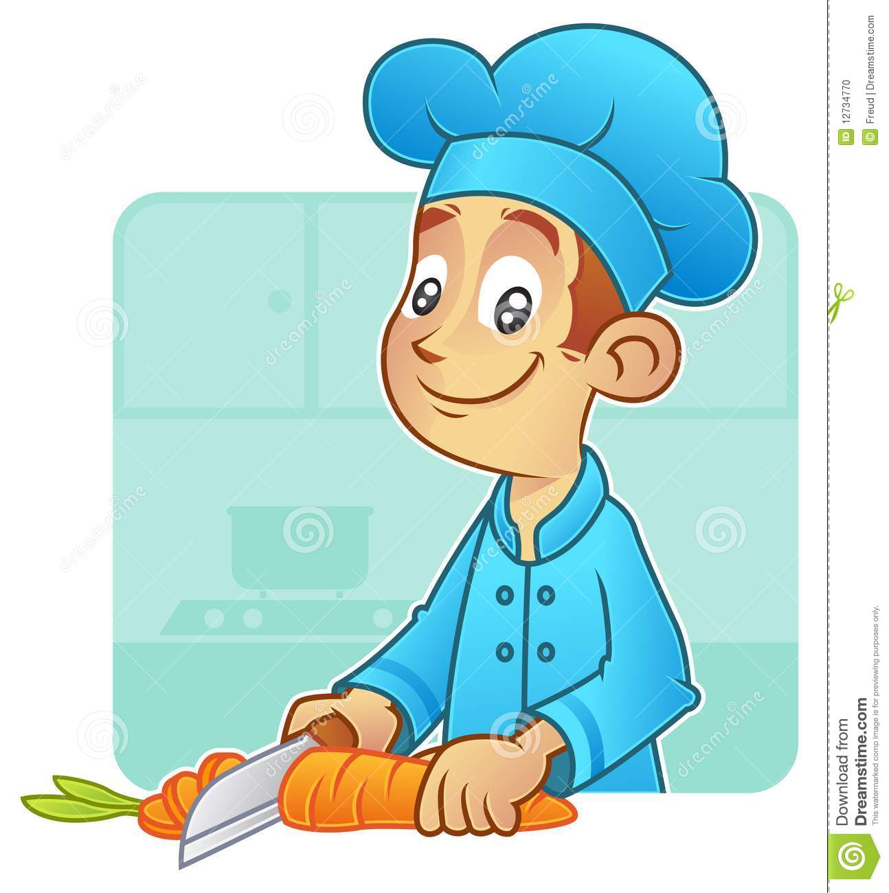 1294x1300 Young Chef Clipart