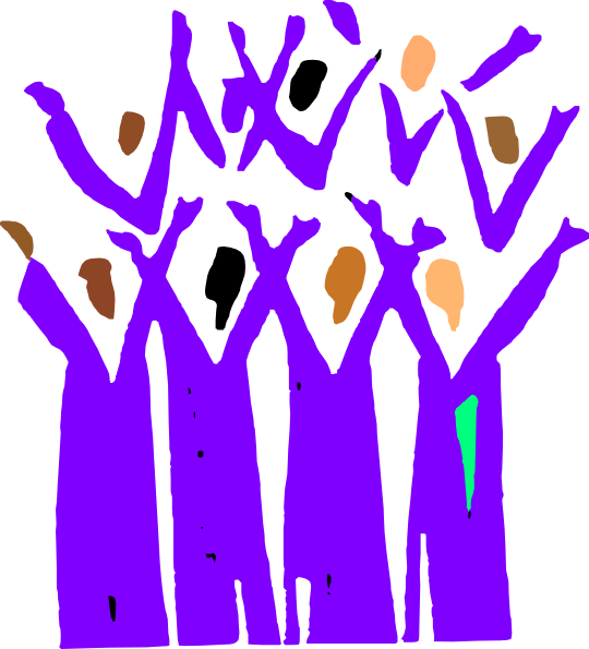 540x595 Free Children Singing In A Choir Clip Art