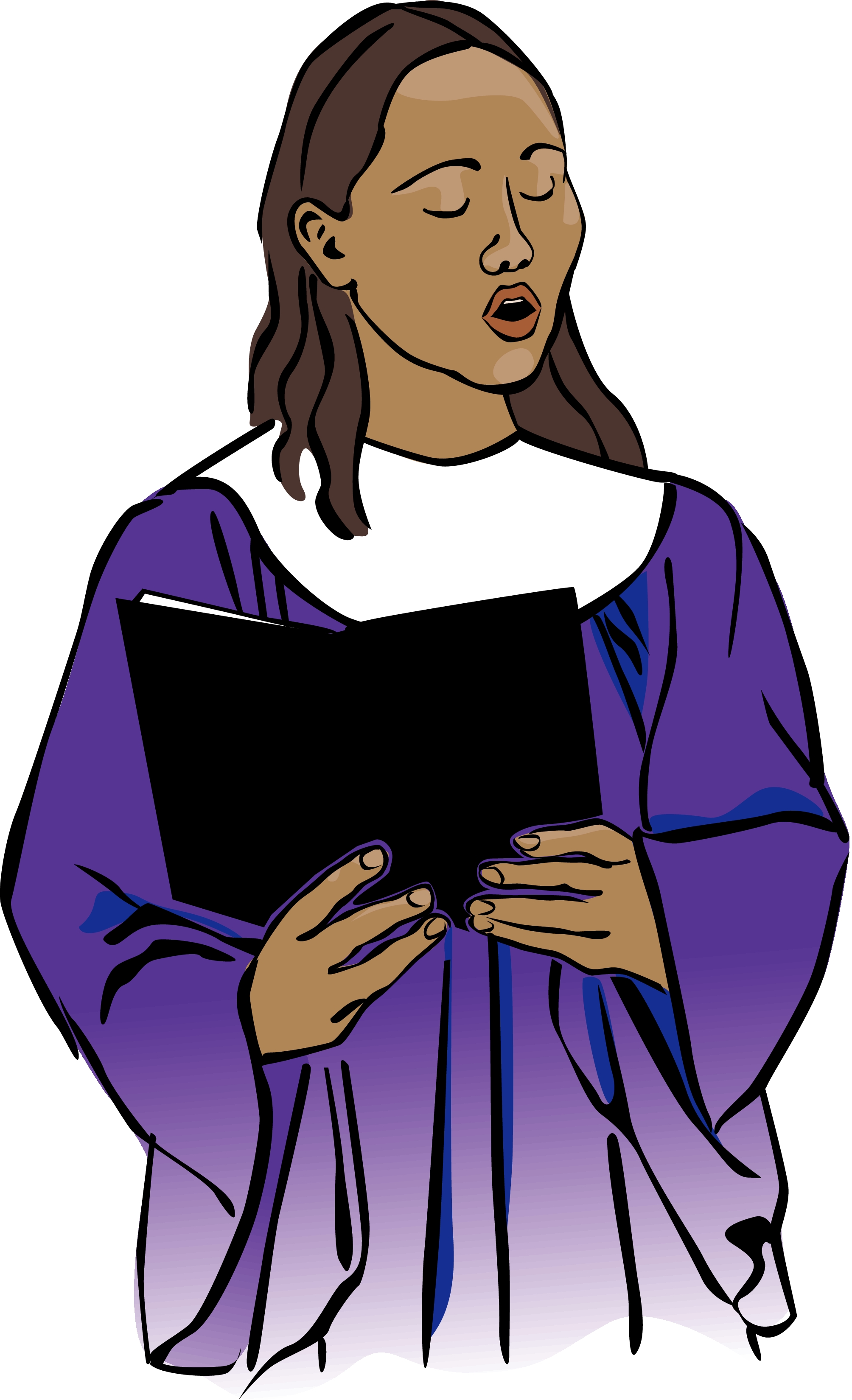 2008x3300 Gospel Choir Clipart