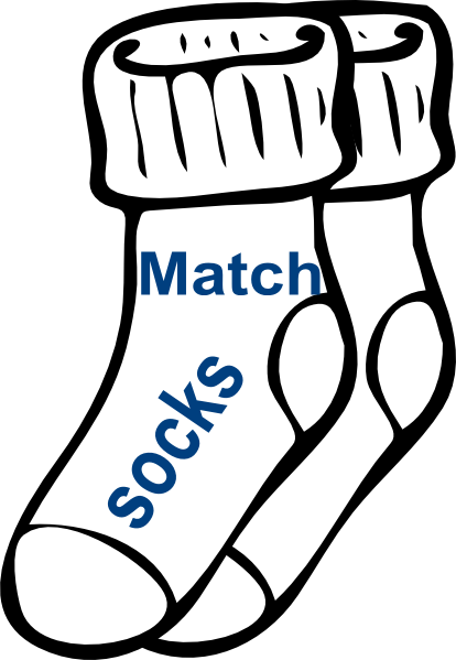 414x599 Chore Match Socks Clip Art