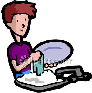 296x300 Washing Dishes By Hand Clipart