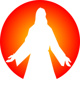 265x297 Jesus Christ With Sun Clip Art