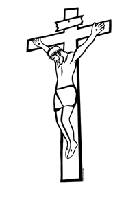 200x300 Free Clipart Cross Jesus