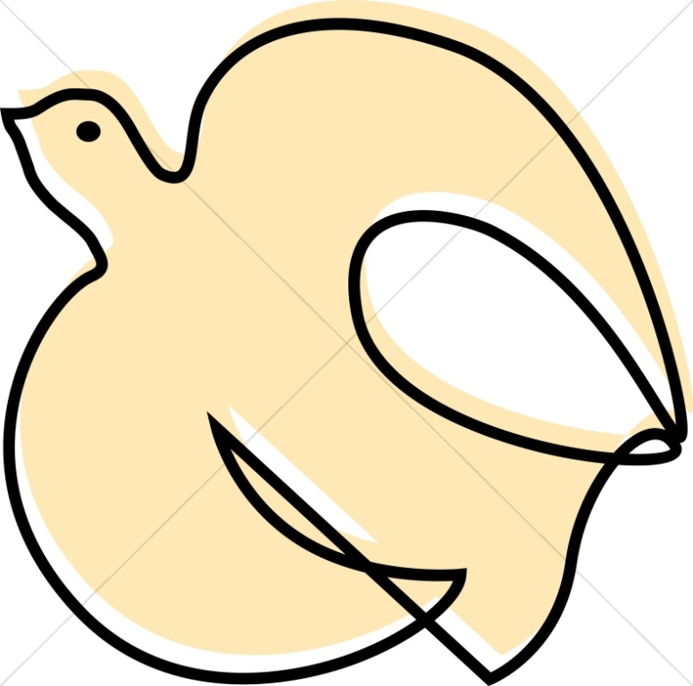 776x768 Fluttering Dove Woodcut Style Dove Clipart