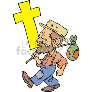300x300 Royalty Free Christian Missionary 164784 Vector Clip Art Image