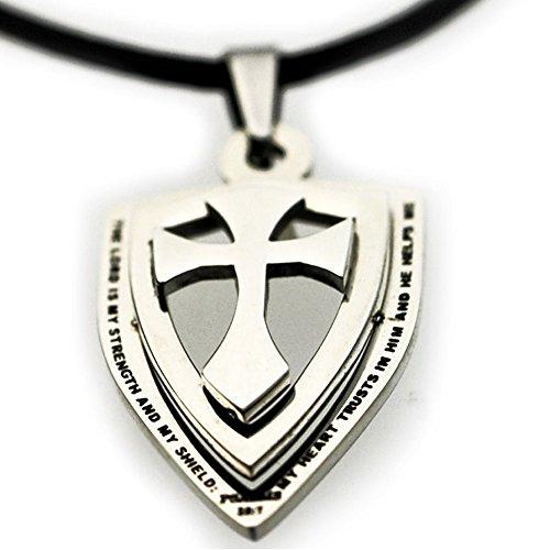 500x500 Cross Shield Necklace