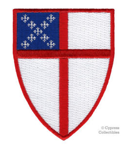 261x300 Episcopal Shield Embroidered Patch Jesus Religious Iron