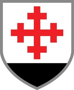 248x300 Christian Crusader Mystery Knight Cross Shield Die Cut Vinyl Uv