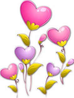 236x312 Valentines Day Hearts Decor With Red Bow Png Clipart Clipart
