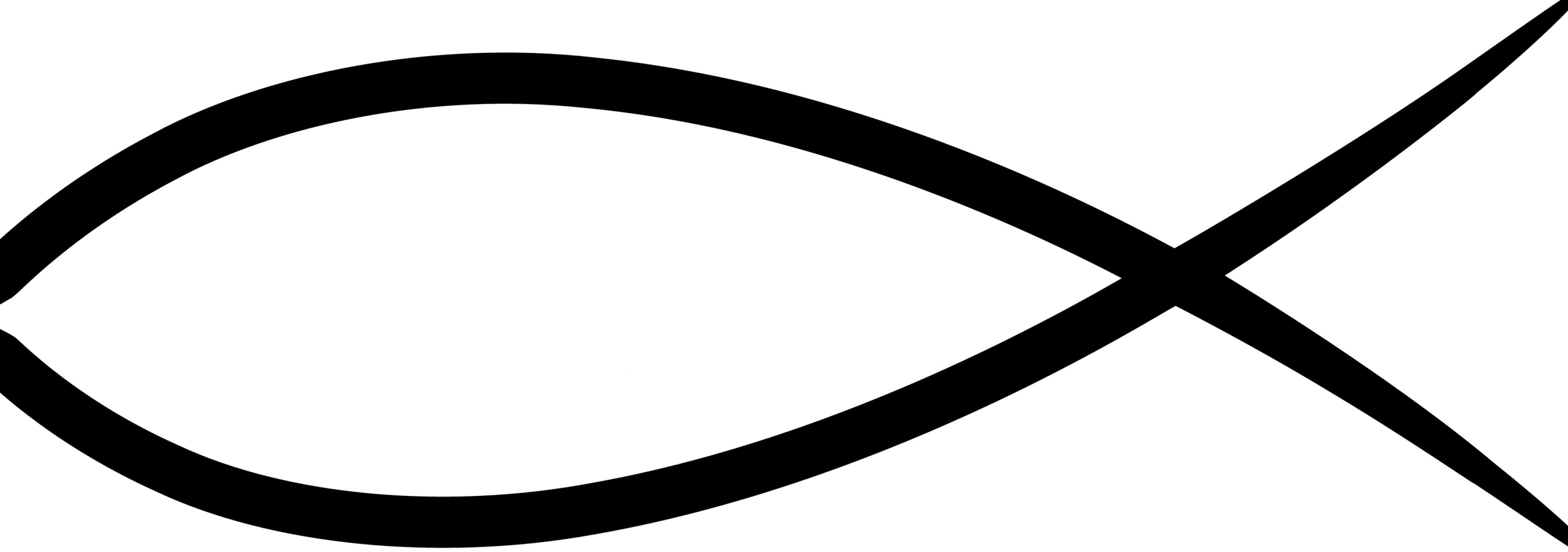 3605x1269 Christian Fish Logos Clipart