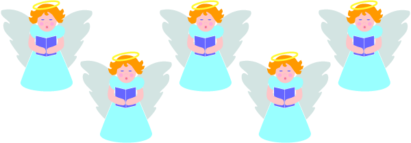 600x209 Angel Clipart Star