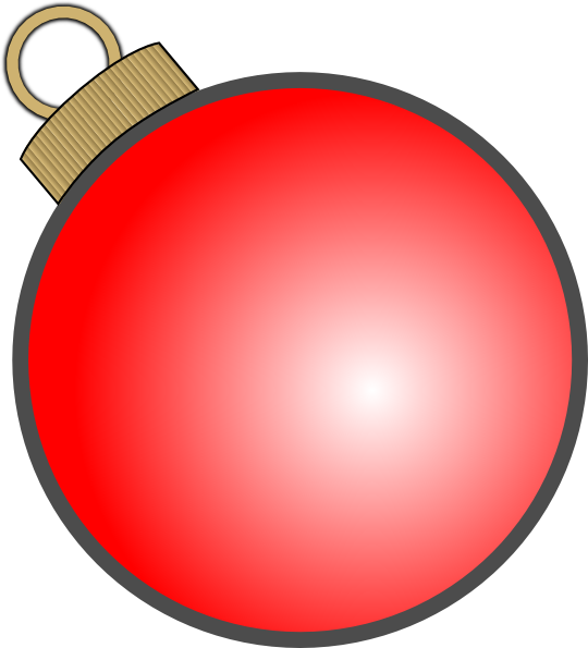 540x595 Christmas Ball Ornament Clip Art