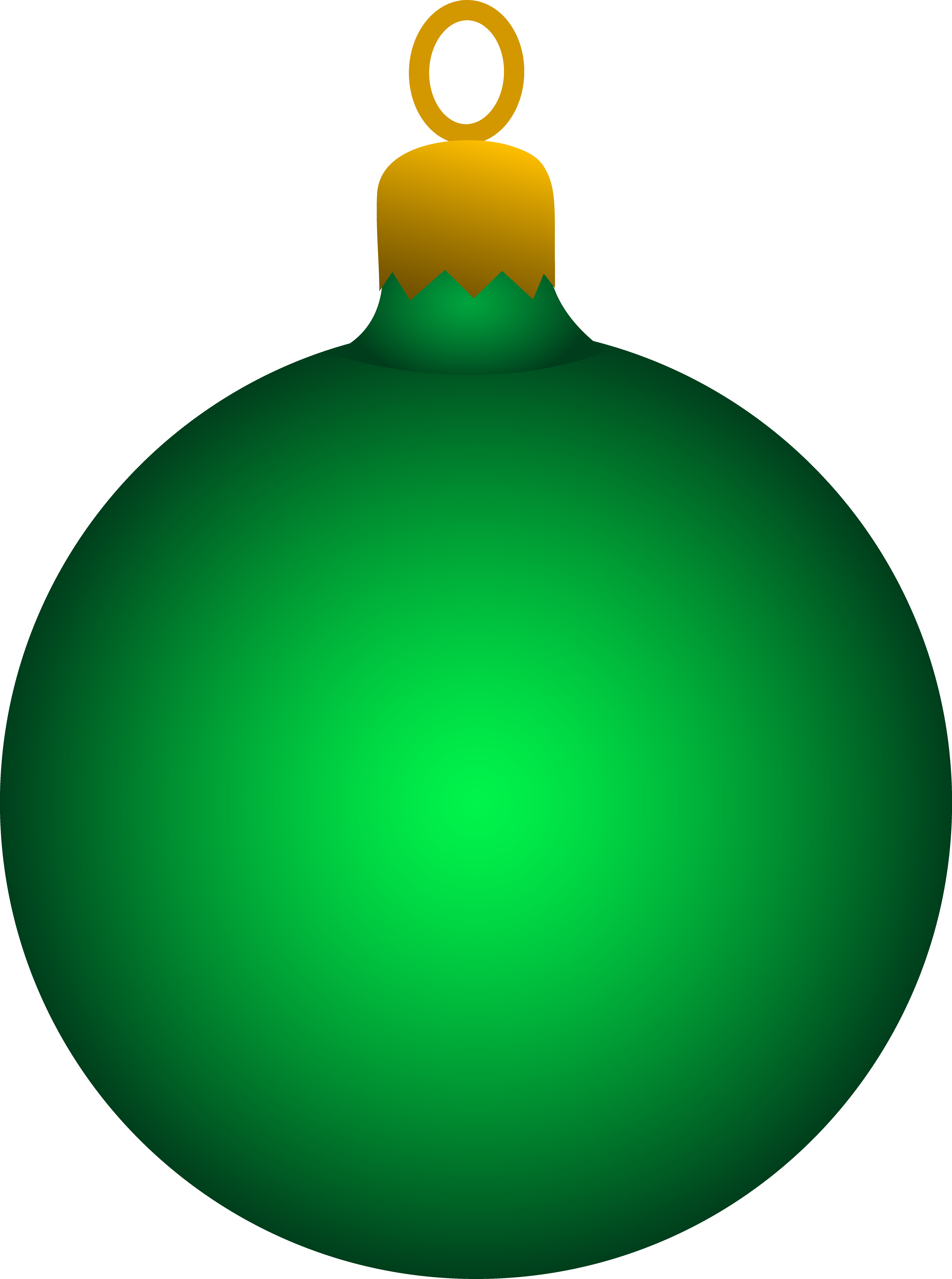 3525x4734 Green Christmas Tree Ornament Free Clip Art