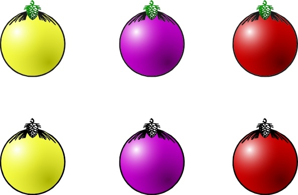 594x389 Christmas Balls Clip Art Free Vector In Open Office Drawing Svg