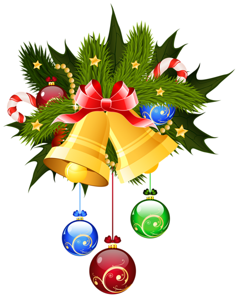 478x600 Christmas Bells And Ornaments Transparent Png Clip Art Image