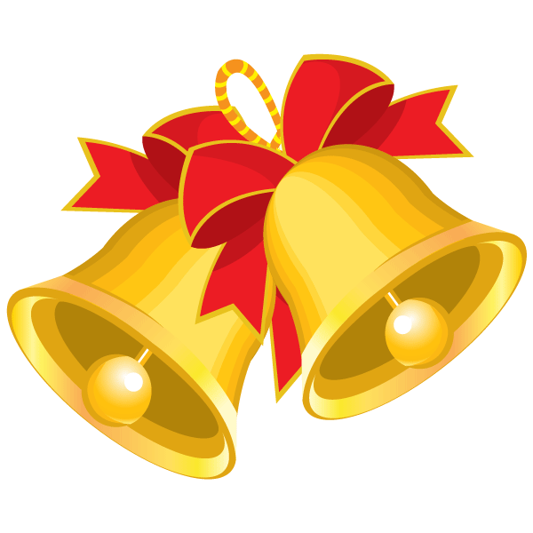 600x600 Free Christmas Bells Clip Art