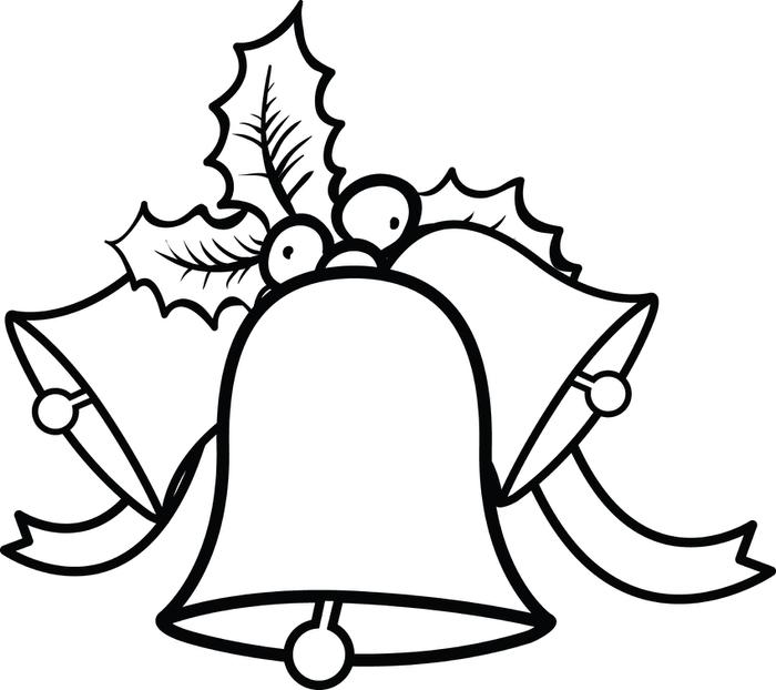 700x622 Free Printable Christmas Bells Coloring Page For Kids