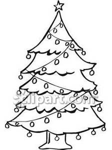 225x300 Best Christmas Tree Clipart Black And White